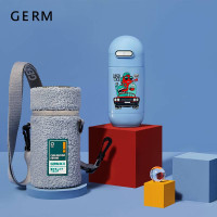 格沵 胶囊儿童杯一杯多盖防蒸汽设计316不锈钢安全材质500mL 小怪兽 GCS500MO-1