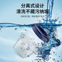 ZNC 英国皇家盾牌绞肉机家用电动小型多功能蒜泥神器玻璃打肉馅碎菜搅拌辅食料理机