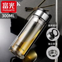 富光(FUGUANG) X1902-SH-300 玻璃杯双层便携加厚商务男茶水分离泡茶杯