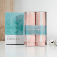 洁玉(Jeyu) 防螨抗菌毛巾双条装套盒 TG19-0506B