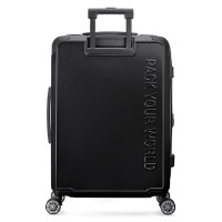 爱华仕(OIWAS) 拉杆箱珠光磨砂箱体 可充电旅行箱 24英寸 OCX6648-24 黑色 jh