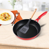 京瓷(KYOCERA) 陶瓷炒锅不粘锅平底炒菜锅硅胶铲套装 电磁炉燃气灶通用 260西式煎锅2件套 jh