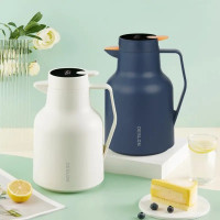 德世朗(DESLON) 保温壶家用大容量热水瓶玻璃内胆暖水壶 智享温显保温壶 DZXH-1500CNW 白色