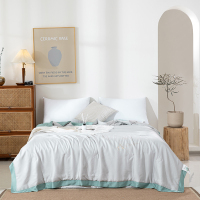 無印良品 大豆蚕丝被200*230cm双人 MUJI-B23-16 薄荷绿 2.0*2.3m