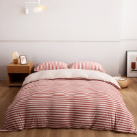 無印良品 全棉针织棉四件套--粉色印记 MUJI-TJ22-80