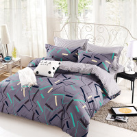 天琴 韵律-时韵贵妃绒套件 双人四件套1.8米床贵妃绒套件TQ-T102 如图色