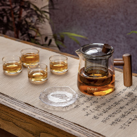 果兹(GUOZI) GZ-S67东篱·简冲茶具套装透明高硼硅玻璃茶具帯过滤加厚耐高温泡茶壶