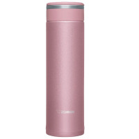 象印(ZO JIRUSHI) SM-JHE48 旋盖式不锈钢真空无涂层保温 办公室水杯 480ML 粉红色PR