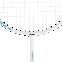 李宁(LI-NING) 羽毛球拍耐用型单双拍超轻碳素纤维学生业余初学套装 1只装 粉白AYPS081