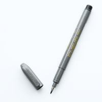 斑马(ZEBRA) 秀丽 楷书法笔软笔练字笔抄经笔科学毛笔 经典灰杆黑字小楷 50支/筒