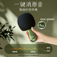 唱吧G2升级版复古绿无线蓝牙音响 一体话筒