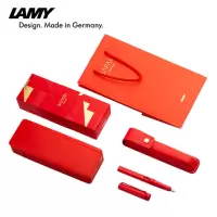 凌美(LAMY) Safari犭守猎系列墨水笔套装 士多啤梨红墨水笔单支套装