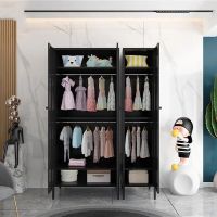 豫恒玖 钢制衣柜钢制门卧室衣柜 白色单门1850*400*500mm