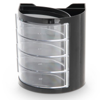 得力(deli) 9133 多功能笔筒 办公型塑料笔筒