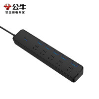 公牛(bull) 抗电涌 抗浪涌插座 保护智能电器 5位分控全长3米 GN-H3053
