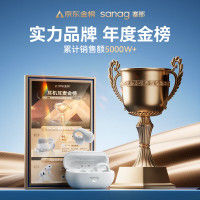 sanag 塞那 Z36蓝牙耳机骨传导概念[开放式耳机TOP]夹耳式耳机开放式不入耳运动通话降噪 原野青