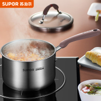 苏泊尔(SUPOR) 小红圈304不锈钢奶锅芯彩系列16cm明火电磁炉通用RT16AA1