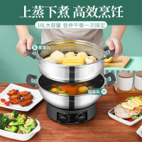 荣事达(Royalstar) 电炒锅多功能家用铸铁锅电炒菜炒锅一体式不粘锅山东锅大功率蒸煮锅电热锅电火锅RDG-32CG