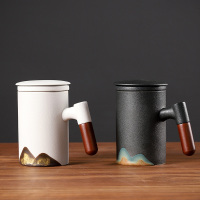 五拾缘远山木柄-泡茶杯WSY-21D02