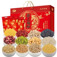 十月稻田 喜上眉梢4.8kg杂粮精美套盒 荞麦米玉米大黄米绿豆黑米等12小袋×400g
