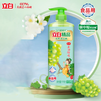 立白 精品青提茉莉洗洁精高效去油除味洗涤剂宝宝餐具 果蔬食品适用 1kg