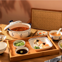 菲米生活(PHMI) 水沐留年陶瓷餐具组合 FM-CJ2372S (32件套)