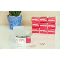 得力(deli)0018办公文具装订用品回形针电镀回形针盒装回形针曲别针回行