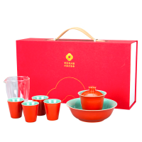 古时候 GX014 小双系列-小团圆·茶具套装 颜色随机