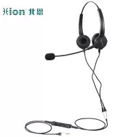 北恩(HION)FOR630D 头戴式双耳话务耳机/呼叫中心降噪耳麦/电话耳机/客服耳麦/电销耳机-单插头(B6.4)