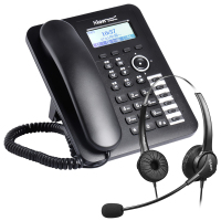 北恩(HION) S400 IP话机SIP语音电话机客服耳机话务员公司专用耳麦 S400电话机+选配FOR600D