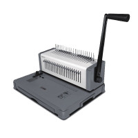 科密威力25+ 省力型胶圈/夹边条装订机 21孔文件打孔机 合同/标书用 单次打孔25张