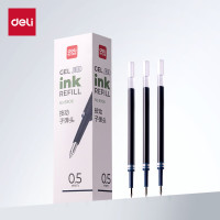 得力(deli) 6906 按动中性笔替芯 学生刷题笔办公水笔签字笔替芯 0.5mm子弹头 20支/盒