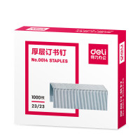 得力(deli) 0014厚层订书钉23/23(1000枚/盒)