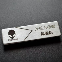 正彩 定做胸牌别针式金属工号牌