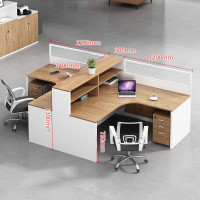 标灿 办公桌职员电脑桌屏风员工位办公家具 定制办公桌