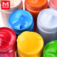 K.S. 美邦水粉颜料100ml 组合装常用6色(白黑红蓝绿黄)