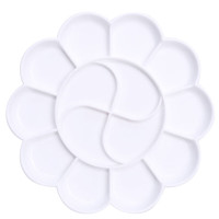 得力(deli) 梅花型大号水粉颜料调色盘 1个装