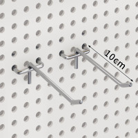 DXBG 铁艺装饰洞洞板挂钩 [加粗10cm金属挂钩]40个