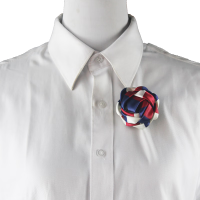 美利曼(MEILIMAN) 红白蓝别针胸花 1个装