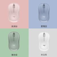 罗技(Logitech) 罗技轻音系列M220/M221无线鼠标 黑/粉/绿/蓝