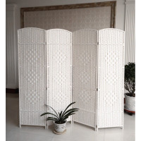 bdo 编藤编屏折叠隔断移动折屏简约 1.5米高*单块40厘米
