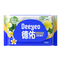 德佑 卫生湿巾白池花籽油70抽*6包/箱