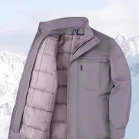 北方核冬季加厚工作服(上衣+裤子) 灰色 均码