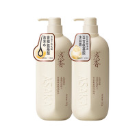 浅香 植物氨基酸洗沐套装 (晚樱氨基酸洗发水500g+百合氨基酸沐浴露500g) 两件套