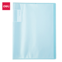 得力(deli)72457 20页资料册 文件夹多层学生试卷收纳袋用A4档案夹透明插页分页活页夹高中生整理卷子收纳