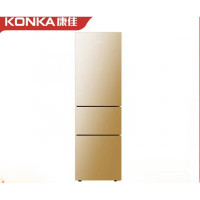康佳(KONKA) 206升三门小冰箱风冷无霜BCD-206WD3EGX 金色