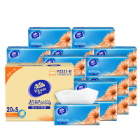 维达(Vinda) 超韧抽纸3层120抽立体压花20包(10包*2提) 2xV2223B