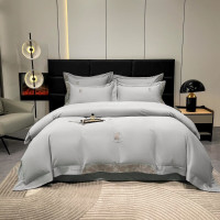 悠梦嘉居 120支奢华磨毛床品四件套YJ-1327 银河灰200x230CM