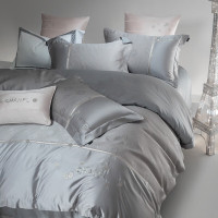 悠梦嘉居 YJ-1328极光臻丝长绒棉床铺四件套200x230CM 香榭丽-气质灰