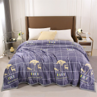 悠梦嘉居 YT-1371舒柔法兰绒毯150*200CM 鹿鸣(配置礼盒)